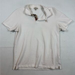 Burberry White Polo Shirt